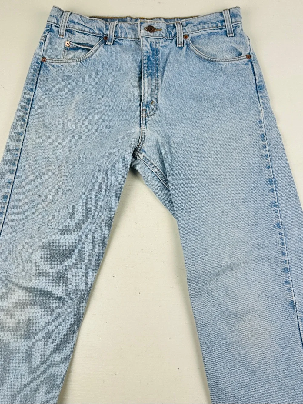 Vintage 1995 Levis 505 Straight Leg Orange Tab Denim Jeans Mens 32x32